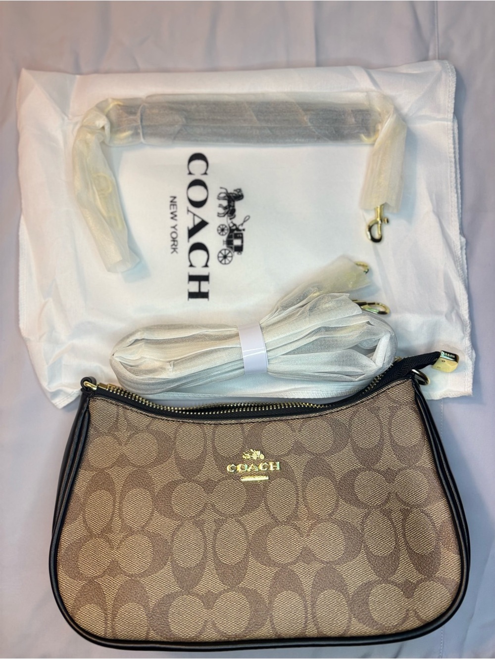 Coach Khaki Shoulder Bag